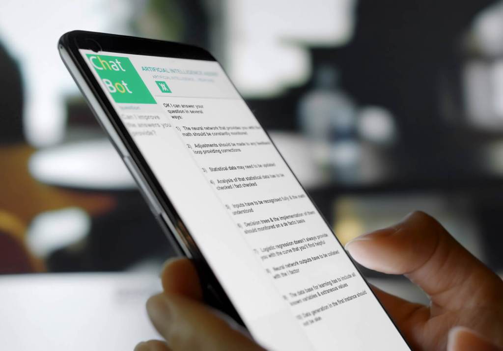 Phone with App running
