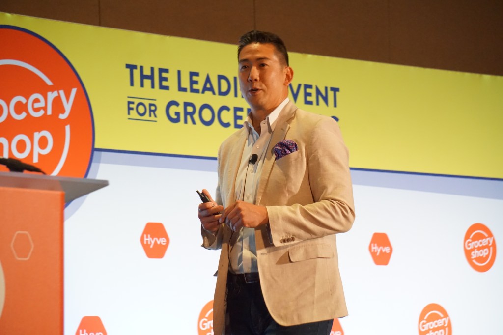 Harvy Ma, NielsenIQ's Senior VP of Omni, Consumer, and Retail Performance, speaks at the Groceryshop 2021 conference on "the total commerce landscape."