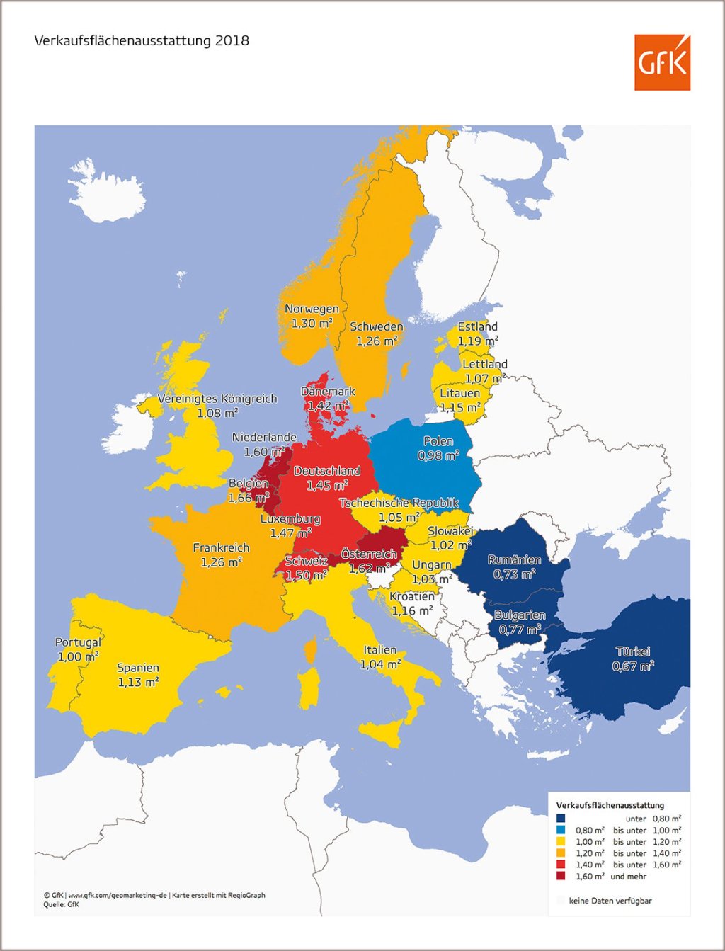 Bild des Monats: Verkaufsflächenausstattung, Europa 2018