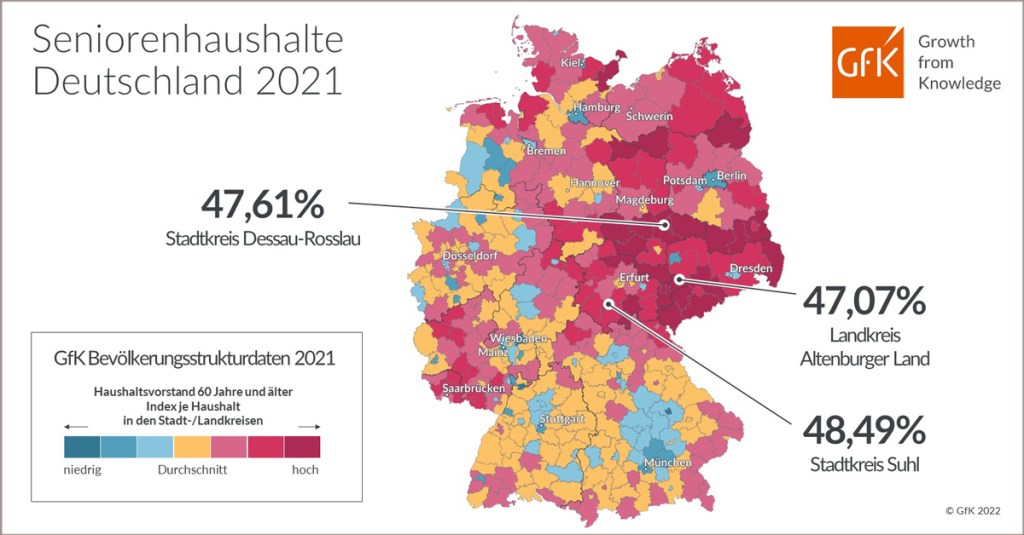 Bild des Monats: Seniorenhaushalte, Deutschland 2021