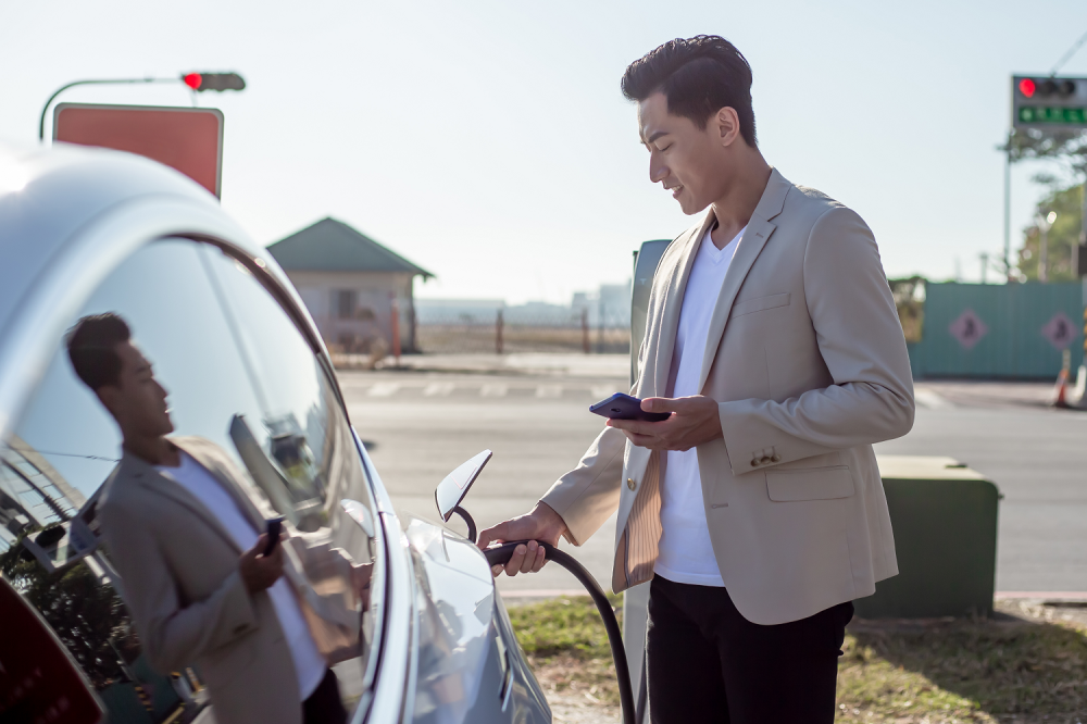 man with a car