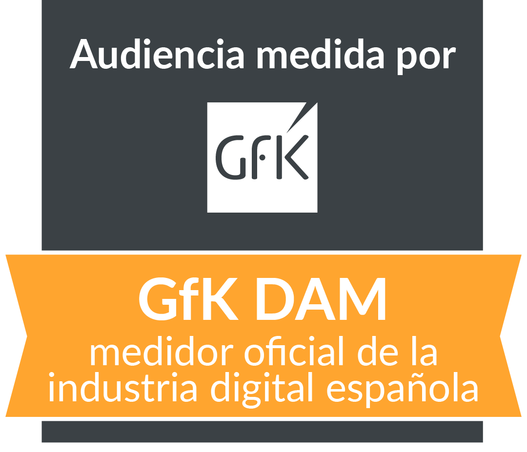 Sello de Audiencia Medida por GfK DAM