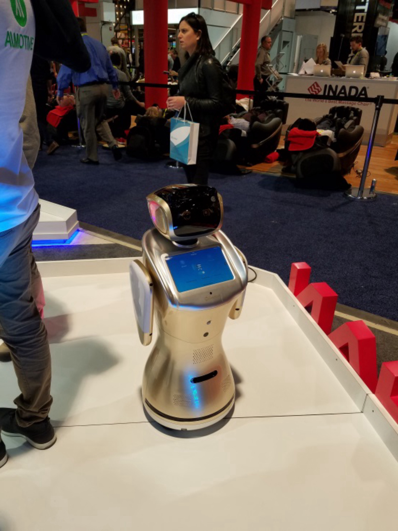 The emotional appeal of technology at CES - airport robot