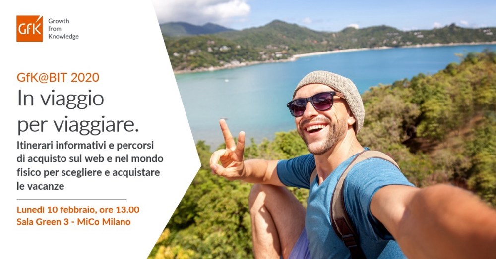 Hero image for GfK partecipa a BIT 2020 con il convegno “In viaggio per viaggiare”