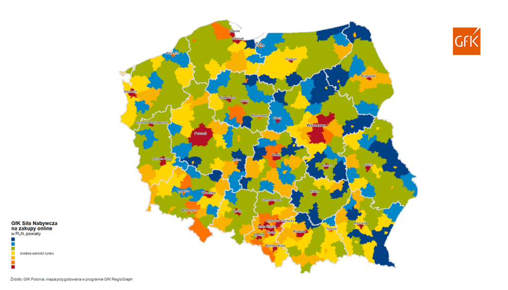 Zakupy online – lokalne różnice w wydatkach | GfK