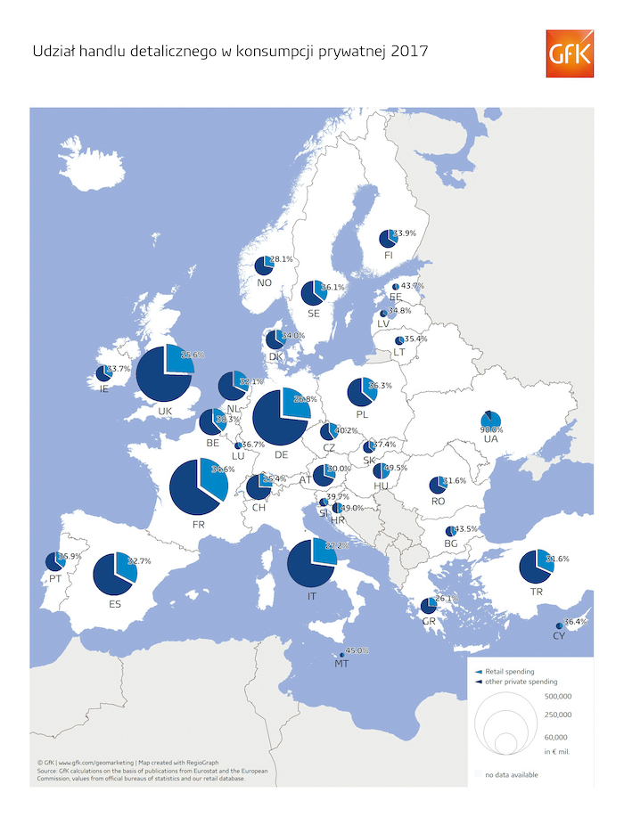 Sprzedaż detaliczna w sklepach stacjonarnych wzrośnie w Europie o 2,1%