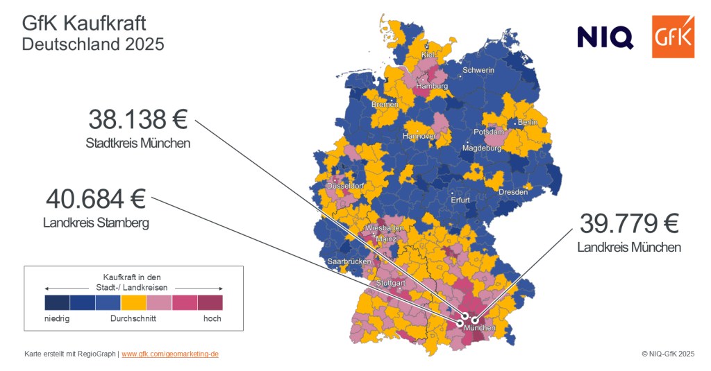 Bild des Monats: GfK Kaufkraft, Deutschland 2025