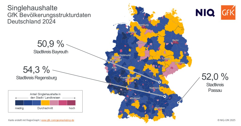 Bild des Monats: Singlehaushalte, Deutschland 2024