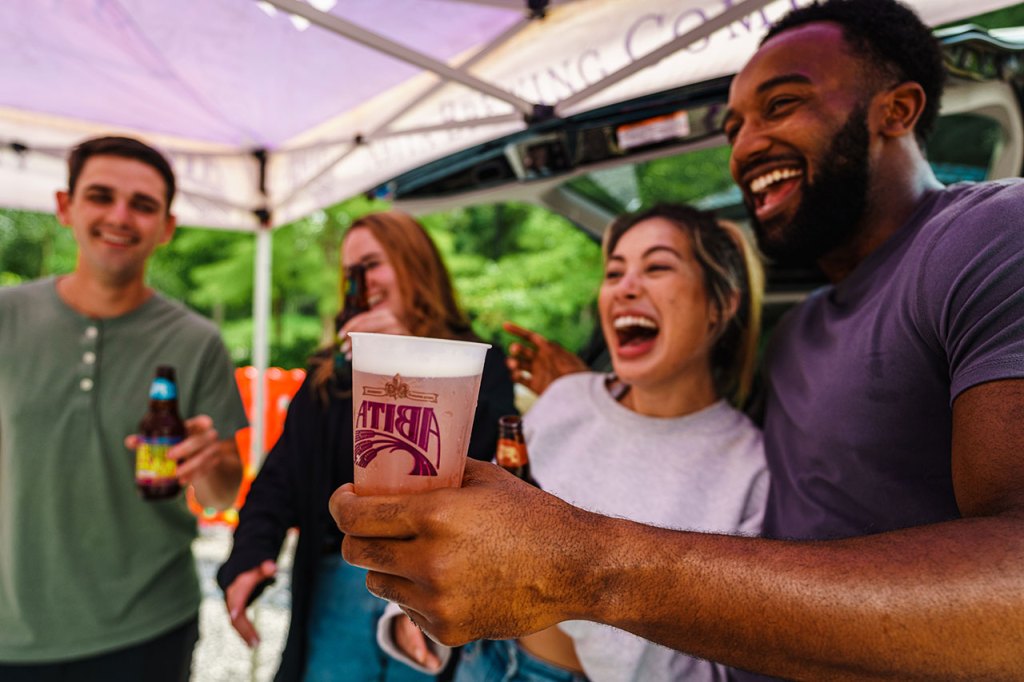 Group of friends enjoying some beverages