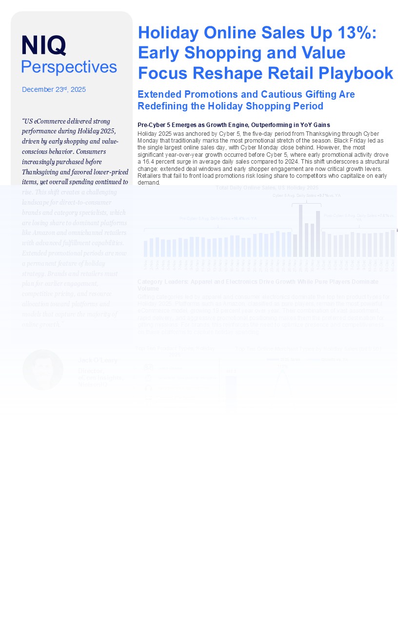 NIQ Perspectives 2025 - Holiday Online Shopping Recap