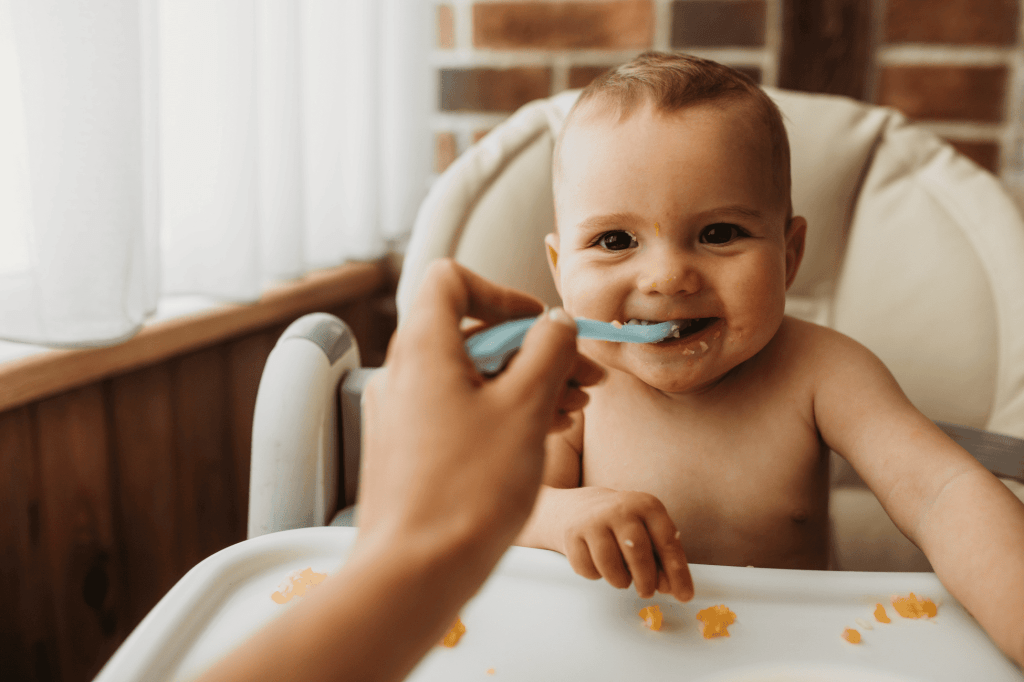 baby eating