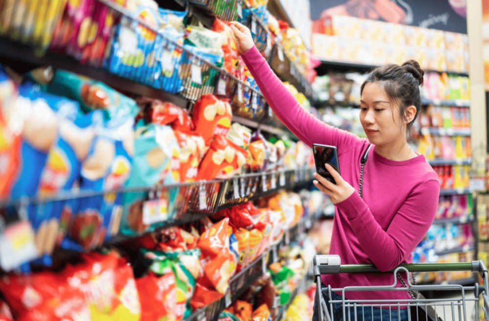 women in asia looking for snacks