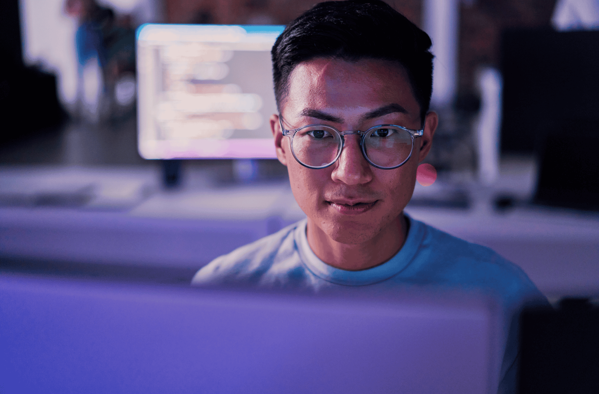 businessman on the computer
