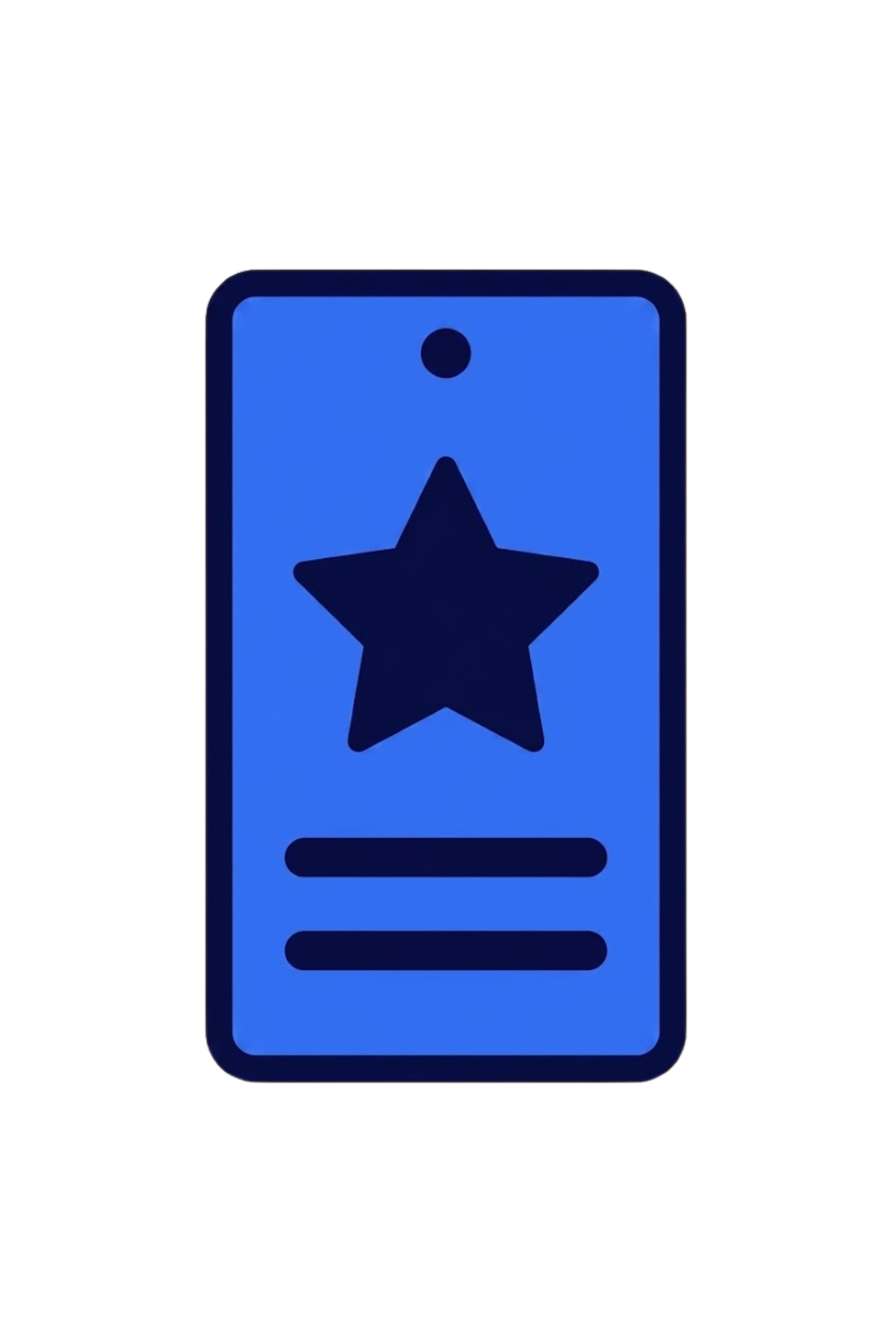 smartphone blue icon