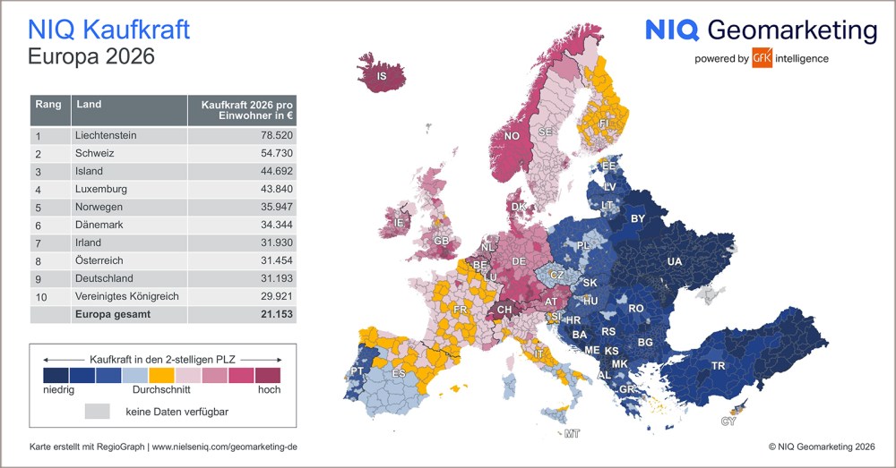 Bild im Inhalt 1 zu Bild des Monats: Kaufkraft, Europa 2026